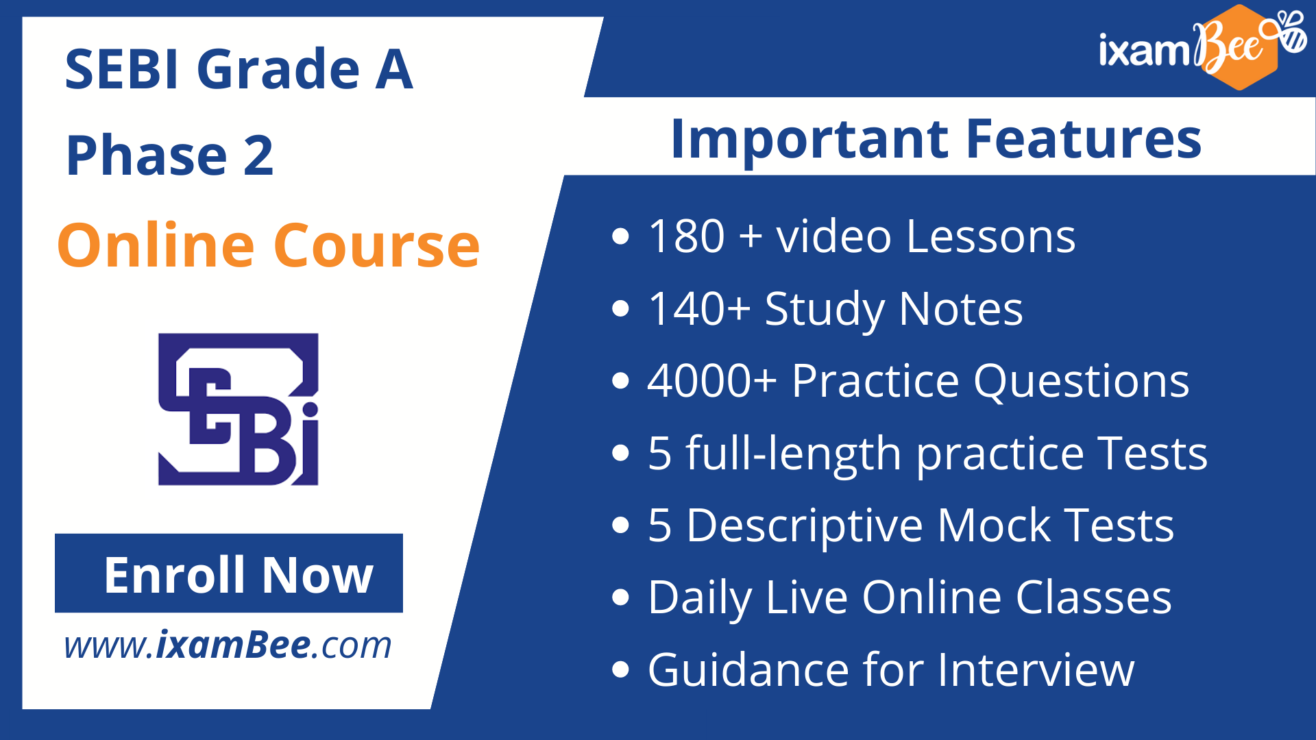 SEBI Grade A Phase 2 Exam Mock Test 2021 Free Online Mock Test Series